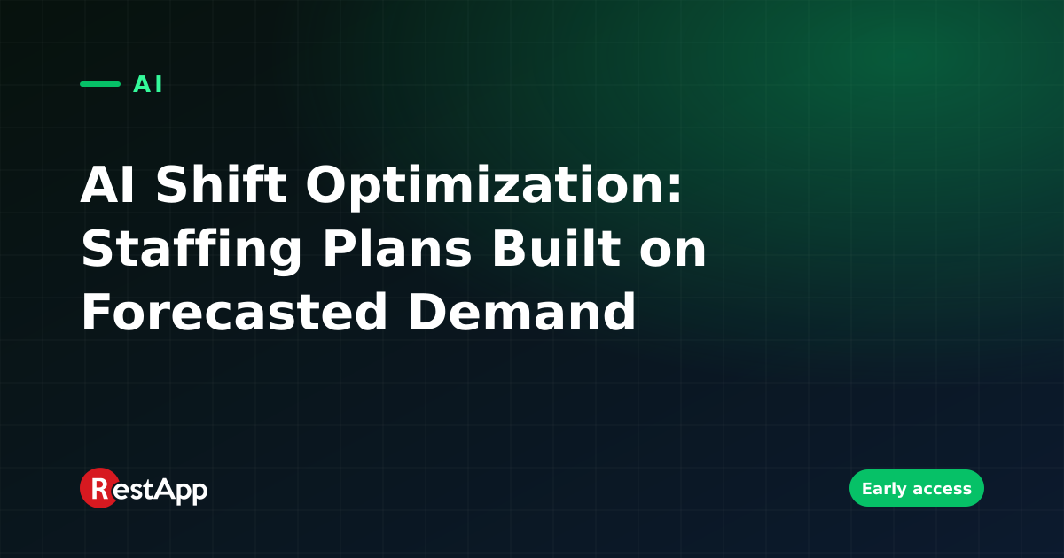 AI Shift Optimization: Staffing Plans Built on Forecasted Demand