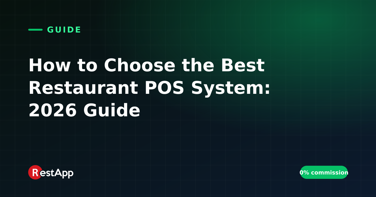 How to Choose the Best Restaurant POS System: 2026 Guide