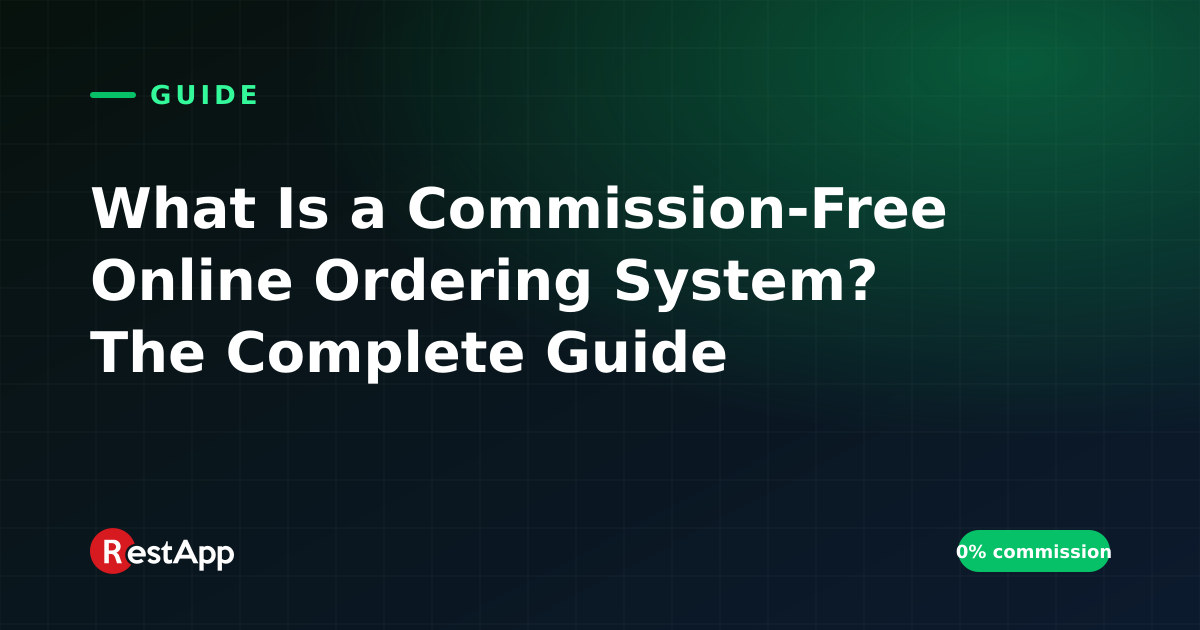 What Is a Commission-Free Online Ordering System? The Complete Guide