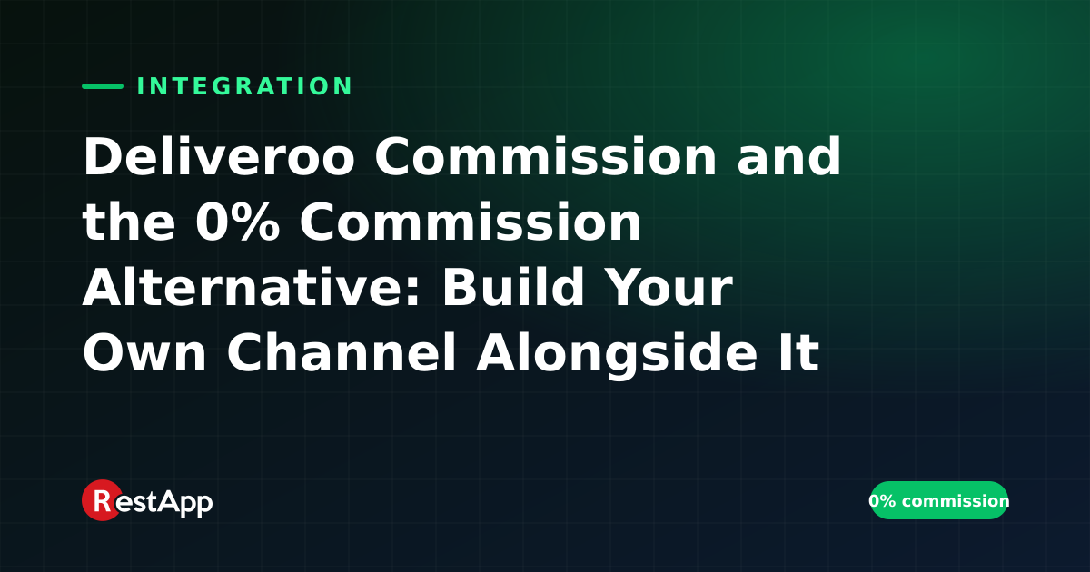 Deliveroo Commission and the 0% Commission Alternative: Build Your Own Channel Alongside It
