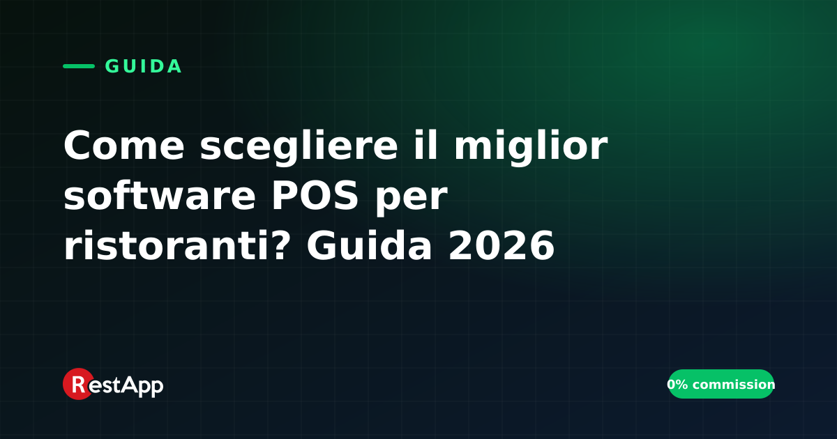 Come scegliere il miglior software POS per ristoranti? Guida 2026