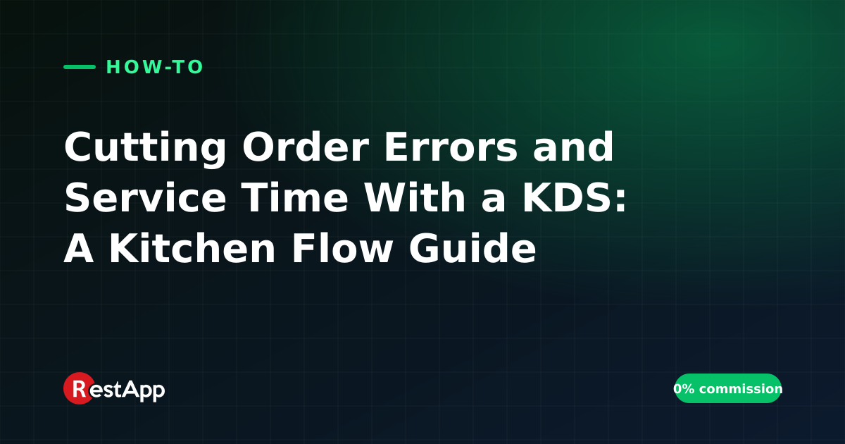 Cutting Order Errors and Service Time With a KDS: A Kitchen Flow Guide
