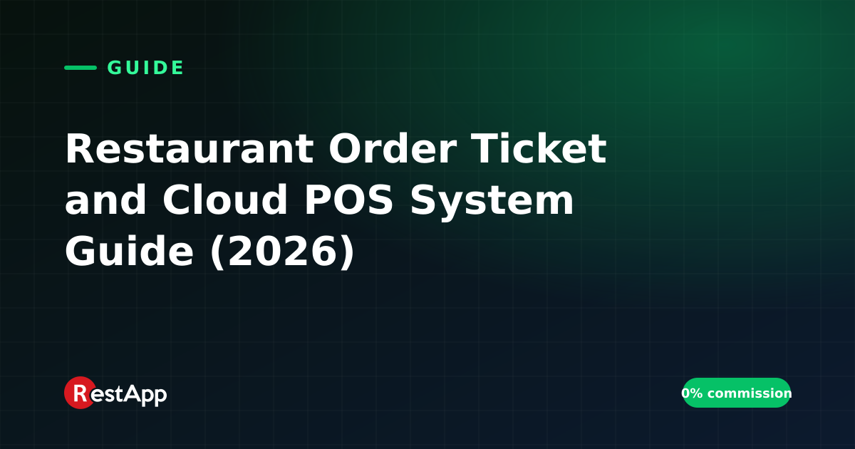Restaurant Order Ticket and Cloud POS System Guide (2026)