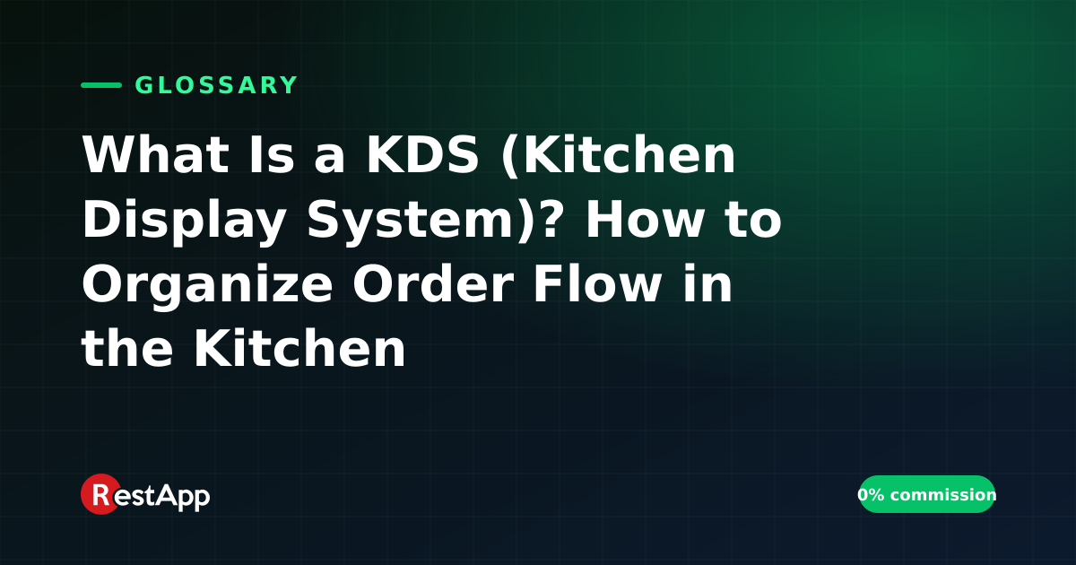 What Is a KDS (Kitchen Display System)? How to Organize Order Flow in the Kitchen