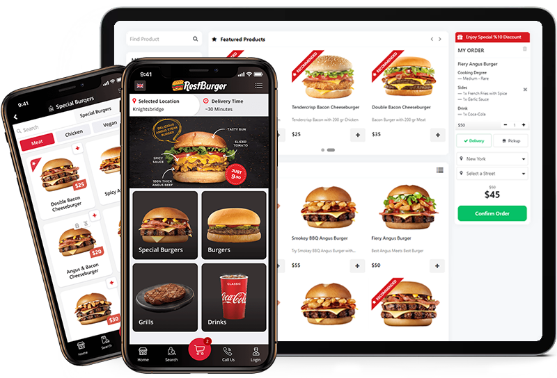 You can receive orders for all ordering types
