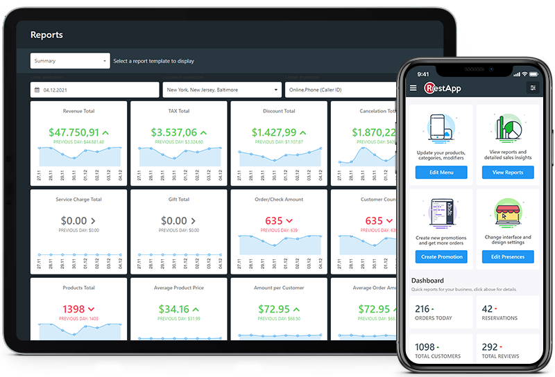 Manage your business easily, anywhere